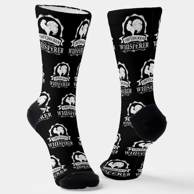 The Chicken Whisperer Funny Socks (Angled)