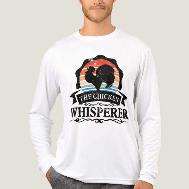 The Chicken Whisperer Funny Tri-Blend Shirt (Front)