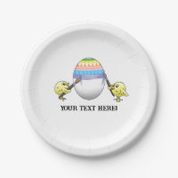 The chickens paint a colourful Easter egg