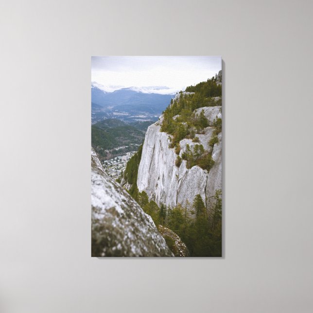 The "Chief" Arial View in Squamish Canvas Print (Front)