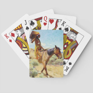 “The Chief” Western Art by W Herbert Dunton Playing Cards