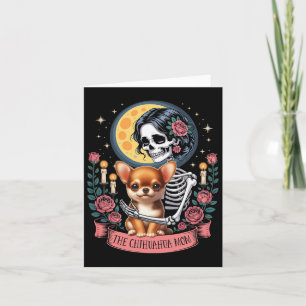The Chihuahua Mum Halloween Dog Onwer Skeleton Wom Card