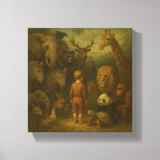 The Child and the Silent Kingdom Canvas Print