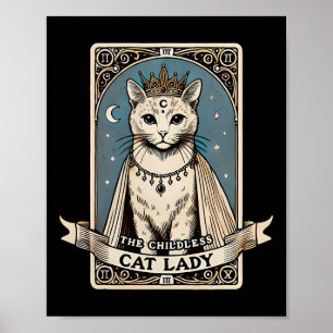 The Childless Cat Ladies Tarot Card Poster