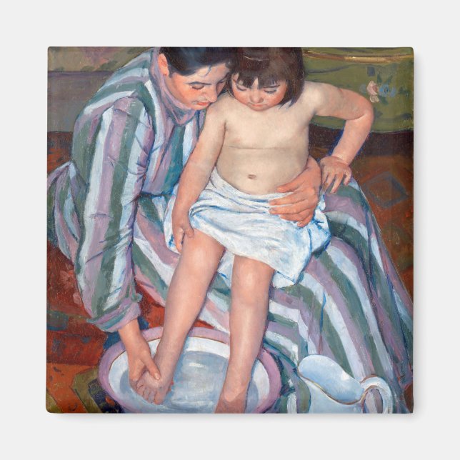 The Child's Bath, Mary Cassatt Magnet (Front)