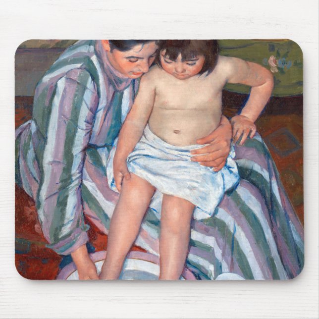 The Child's Bath, Mary Cassatt Mouse Pad (Front)