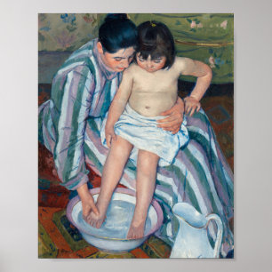 The Child's Bath Mary Cassatt Poster