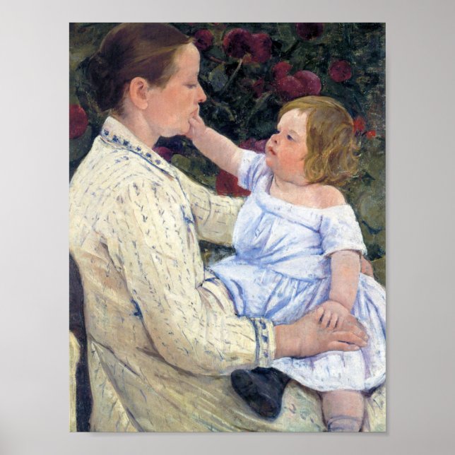 The Child's Caress, Mary Cassatt Poster (Front)