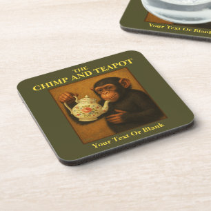 The Chimp And Teapot Pub Coaster