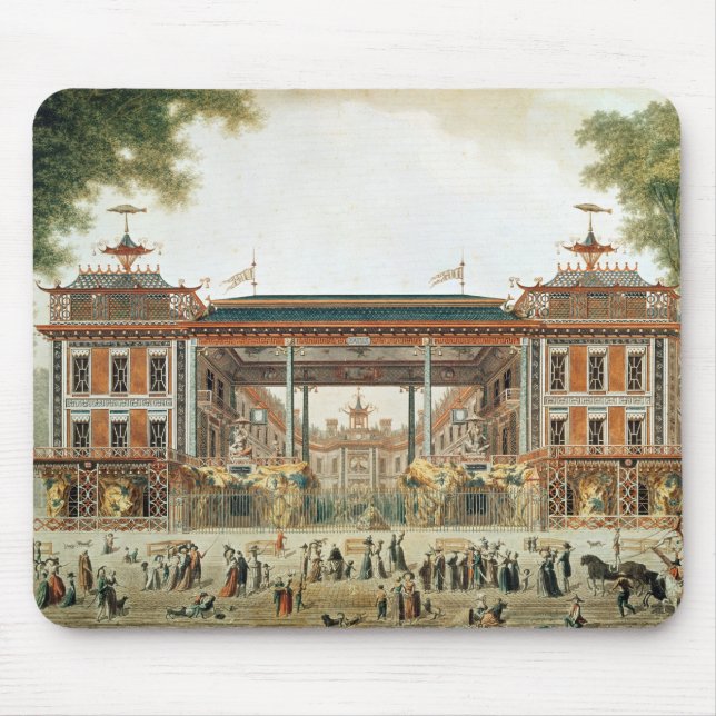 The Chinese Baths in Paris, established by Lenoir Mouse Pad (Front)