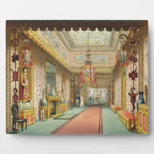 The Chinese Gallery, from 'Views of the Royal Pavi Plaque