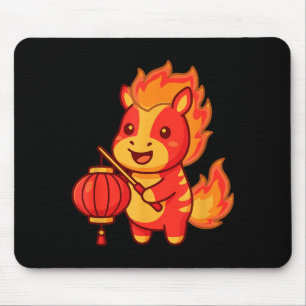 The Chinese Lunar Horse Mouse Pad