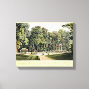 The Chinese Pavilion in the Laxenburg Gardens, Vie Canvas Print
