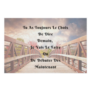 " The Choice " Wall Poster Positive Quote