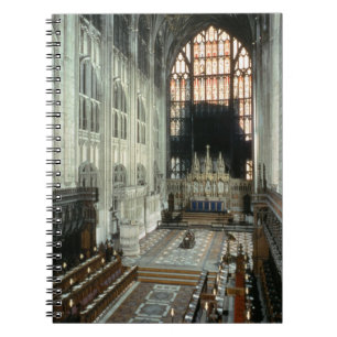 The choir and east window, 12th century (photo) spiral notebook