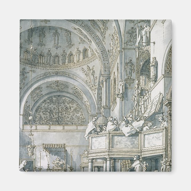 The Choir Singing in St. Mark's Basilica, Magnet (Front)