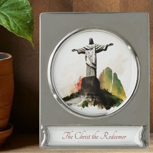 The Christ the Redeemer Watercolor Ornament