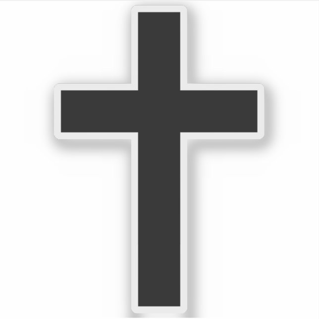 The Christian Cross (black) (Front)