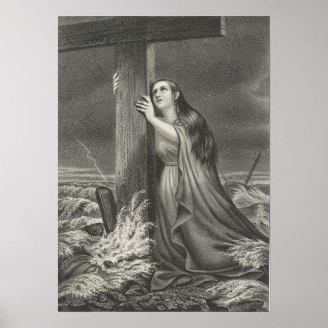 The Christian's Refuge - Rock of Ages - 1868 Poster (Front)