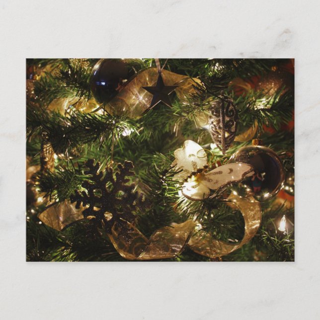 The Christmas Butterfly Holiday Postcard (Front)