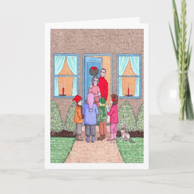 The Christmas Carol Singers Holiday Card (Front)