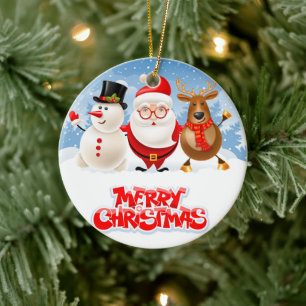 The Christmas Crew Ceramic Tree Decoration