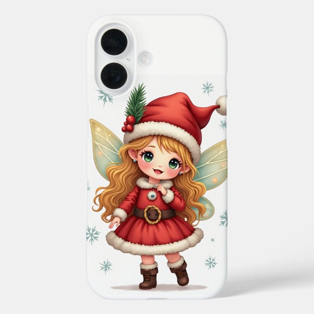 The Christmas fairy iPhone 16 Cases (Back)