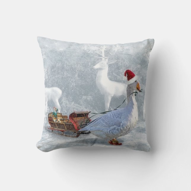 The Christmas goose Cushion (Front)