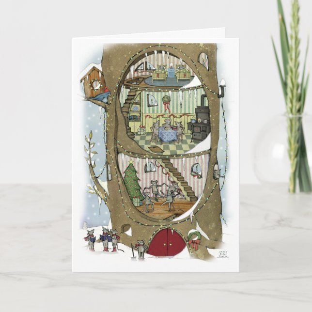 The Christmas Mouse Tree Card (Front)