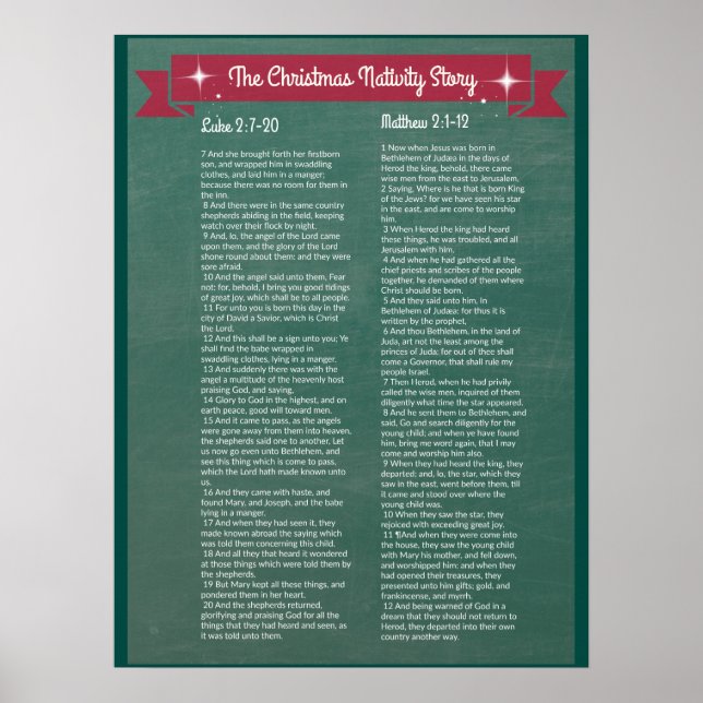 The Christmas Nativity Story - in scripture Poster (Front)