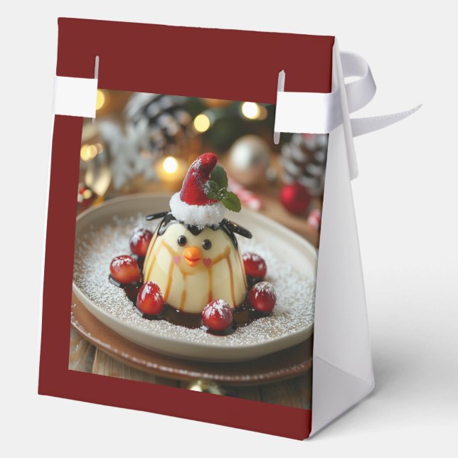 The Christmas Penguin Favor Box (Back)
