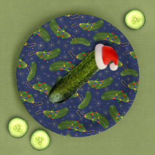 The Christmas pickle   Paper Plate