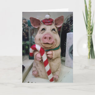 **THE CHRISTMAS PIG*** WISHES YOU BEST CHRISTMAS HOLIDAY CARD