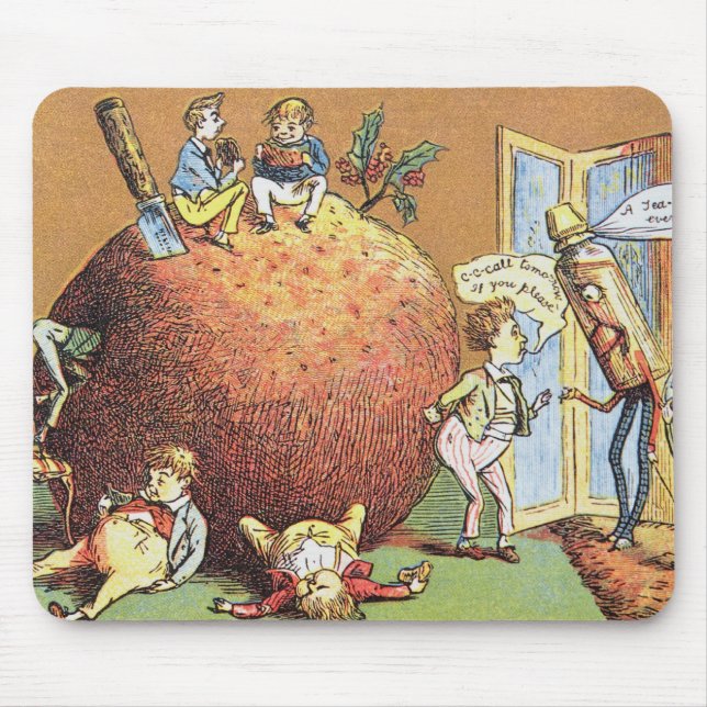 The Christmas Pudding Mouse Pad (Front)