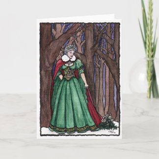 "The Christmas Rose" Greeting Card
