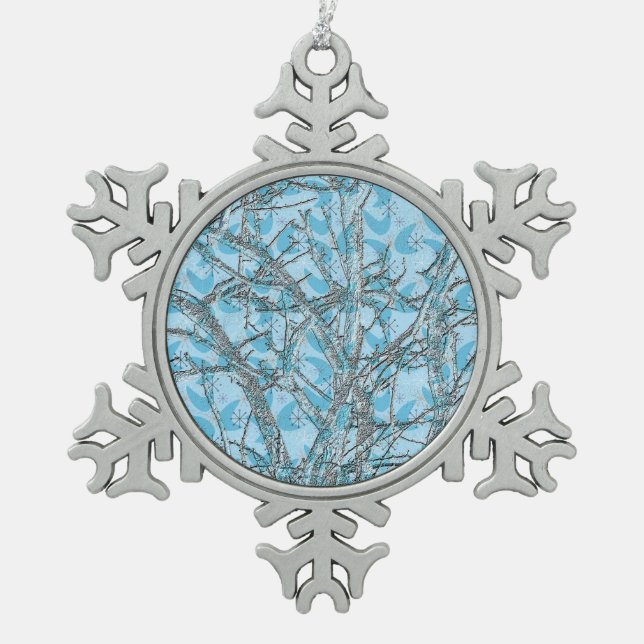 THE CHRISTMAS TREE SNOWFLAKE PEWTER CHRISTMAS ORNAMENT (Front)