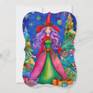 The Christmas Witch 3 Design Holiday Card