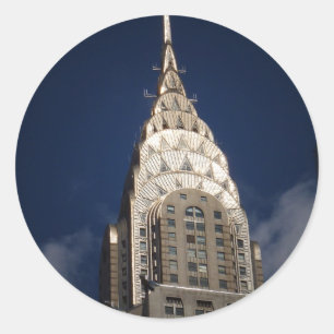 The Chrysler Building, New York City Classic Round Sticker