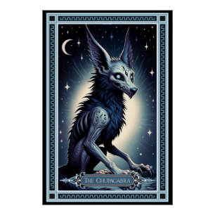 The Chupacabra Tarot Card Poster