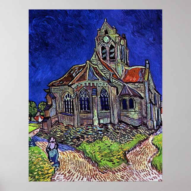 The Church at Auvers by Vincent van Gogh 1890 Poster (Front)