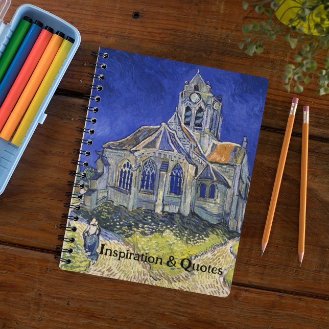 The Church at Auvers,  by Vincent Van Gogh  Notebook (Creator Uploaded)