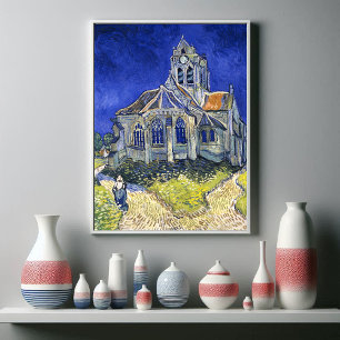 The Church at Auvers,  by Vincent Van Gogh  Poster