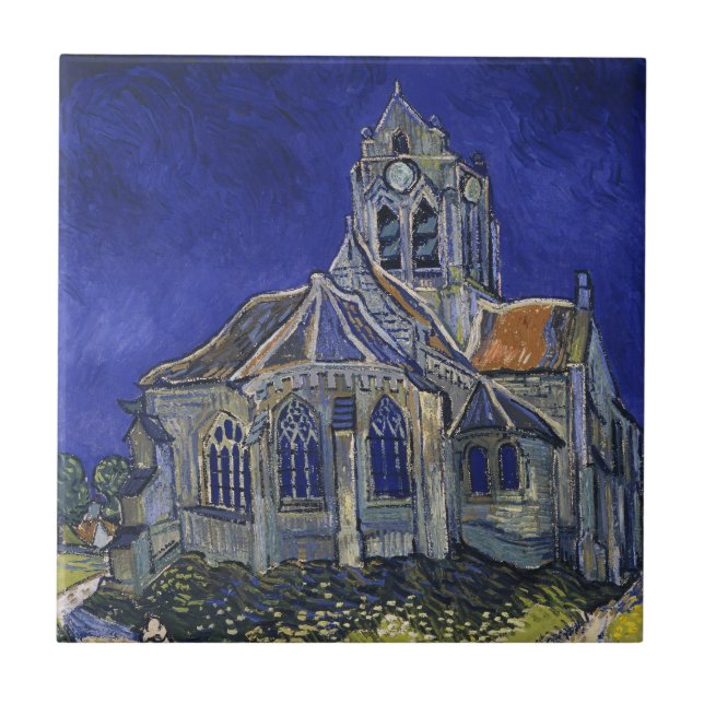 The Church at Auvers by Vincent van Gogh Tile (Front)