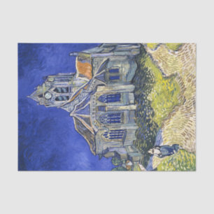 The Church at Auvers,  by Vincent Van Gogh  Tissue Paper