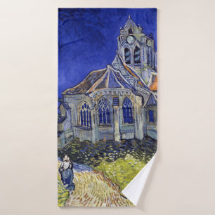 The Church at Auvers, Van Gogh Bath Towel