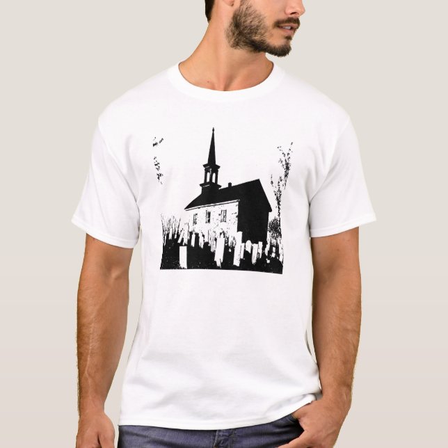 The Church By The Cemetery T-Shirt (Front)