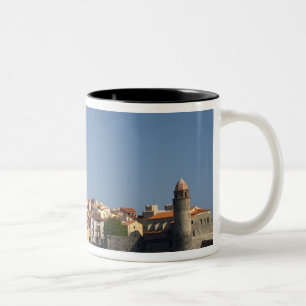 The church Eglise Notre Dame des Anges, our lady 2 Two-Tone Coffee Mug