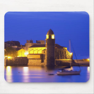 The church Eglise Notre Dame des Anges, our lady Mouse Pad