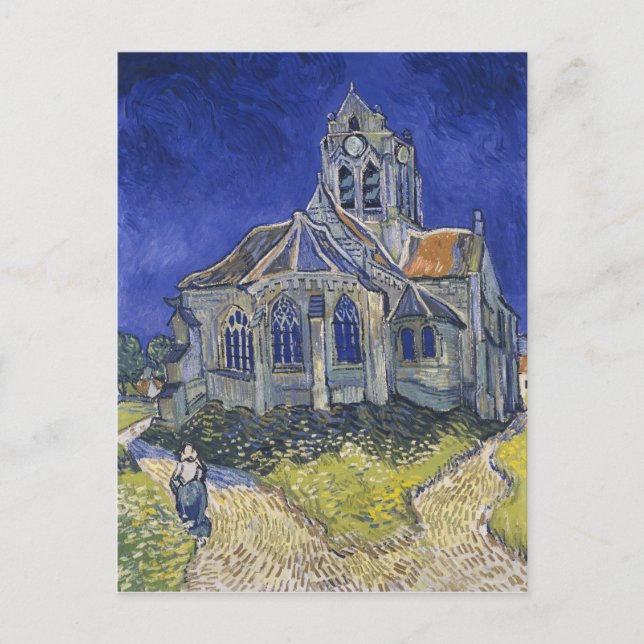 The Church in Auvers by Vincent van Gogh Postcard (Front)