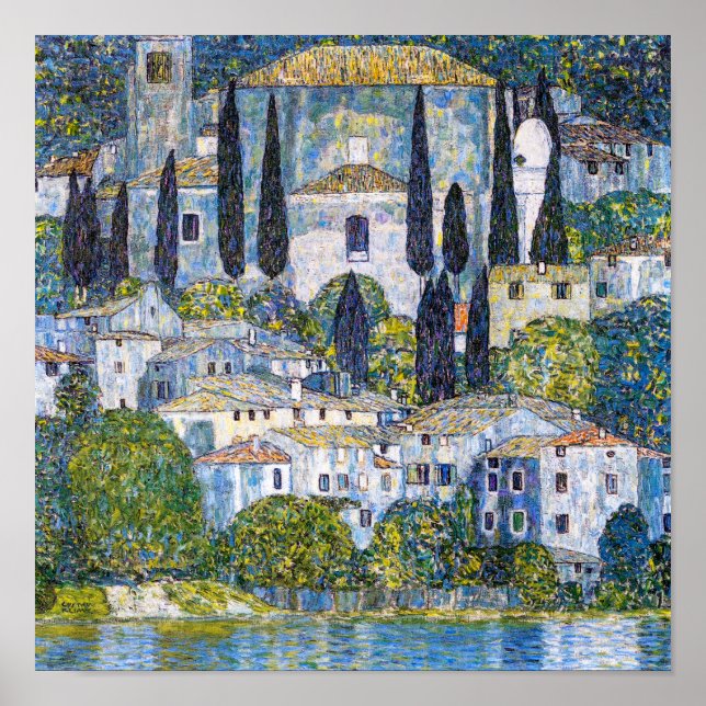 The Church in Cassone | Gustav Klimt | Poster (Front)